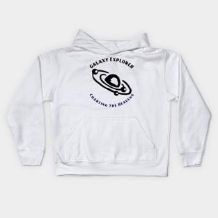 Galaxy Explorer: Charting the Heavens Astronomy Lover Kids Hoodie